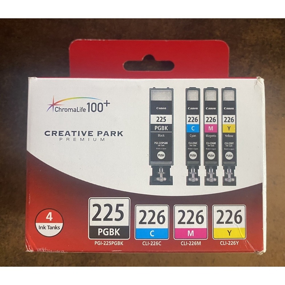 GENUINE NEW Canon ChromaLife100+ Creative Park Premium  PGBK 225 & 226/6 packs